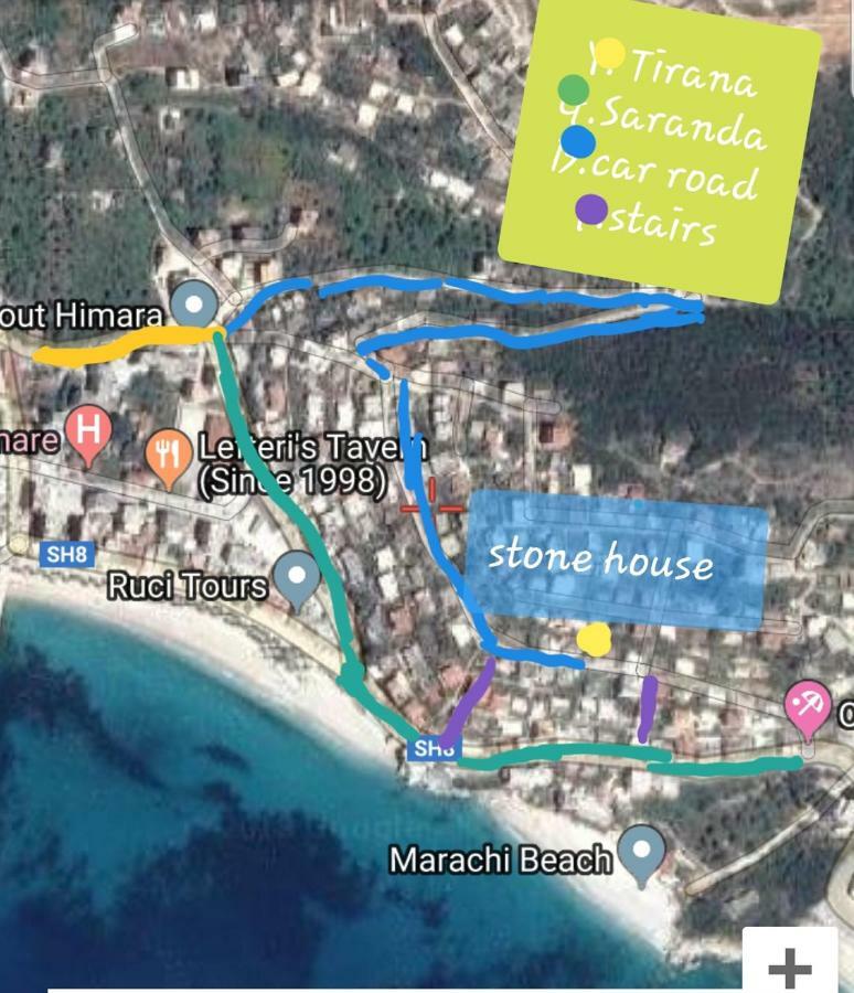 Stone House Hotel Himare Exterior foto